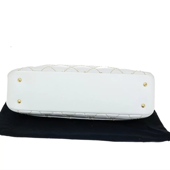 CHANEL 🔥Rare🔥 Wild Stitch CC Logo Chain Quilted Shoulder Bag! - Picture 5 of 16